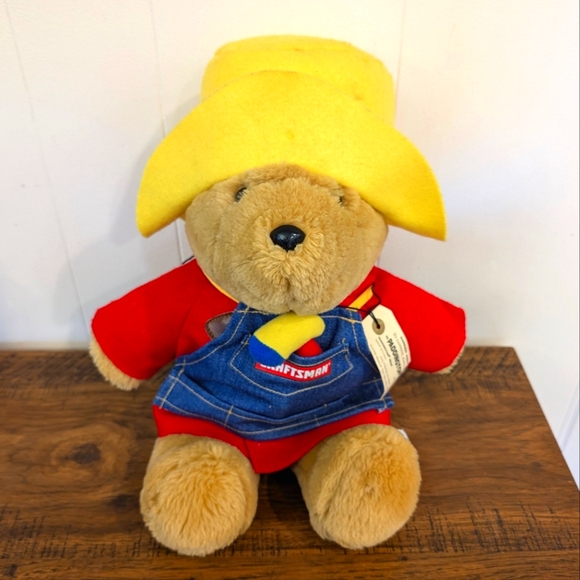 Paddington Bear Plush Sears Craftsman 15" Stuffed Toy Collectable Gifts For Him - Picture 2 of 11